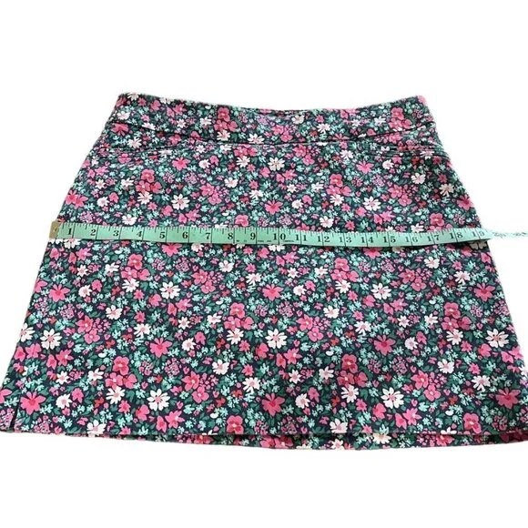 Croft & Barrow Women Pink Floral Skorts Skirt Size 8 - Colorful Spring / Summer - Picture 4 of 10